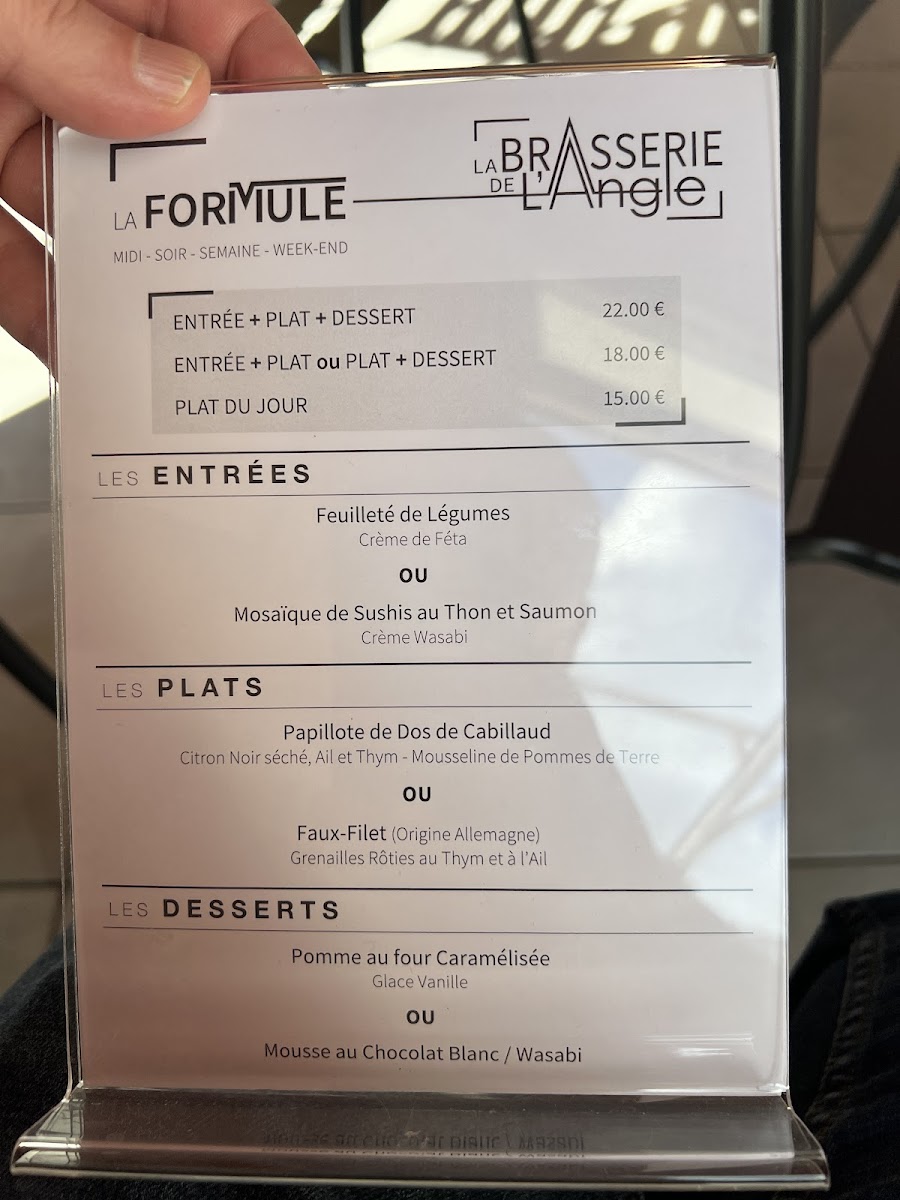 Menu Brasserie De L’Angle-4